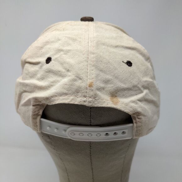 Nissin Men's Bay View Golf Snapback Hat Tan Brown OSFM Distressed - Picture 8 of 13